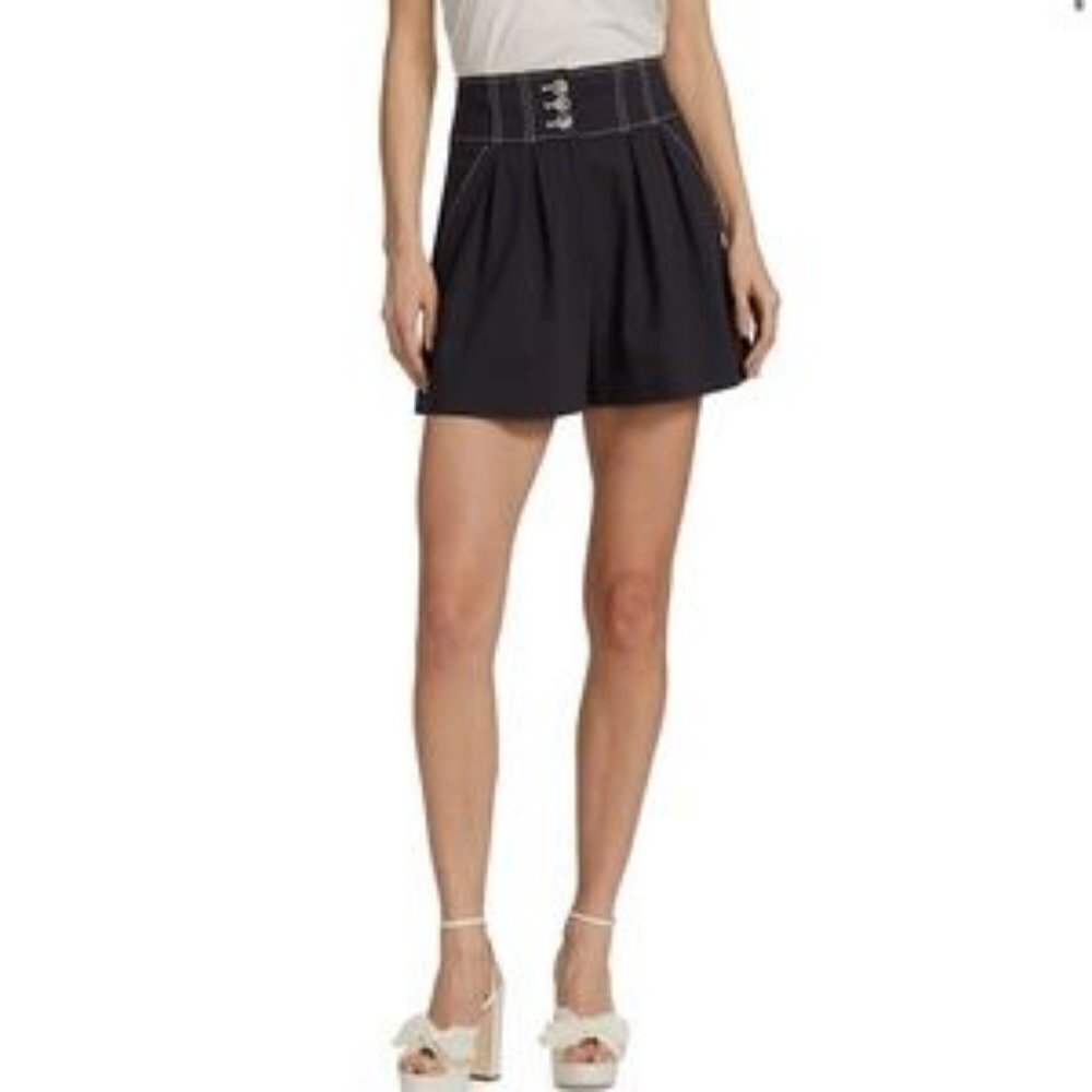 Veronica Beard Alicia High Rise Shorts - Picture 13 of 15